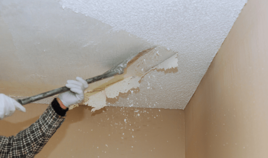 POPCORN CEILKYG REMOVAL